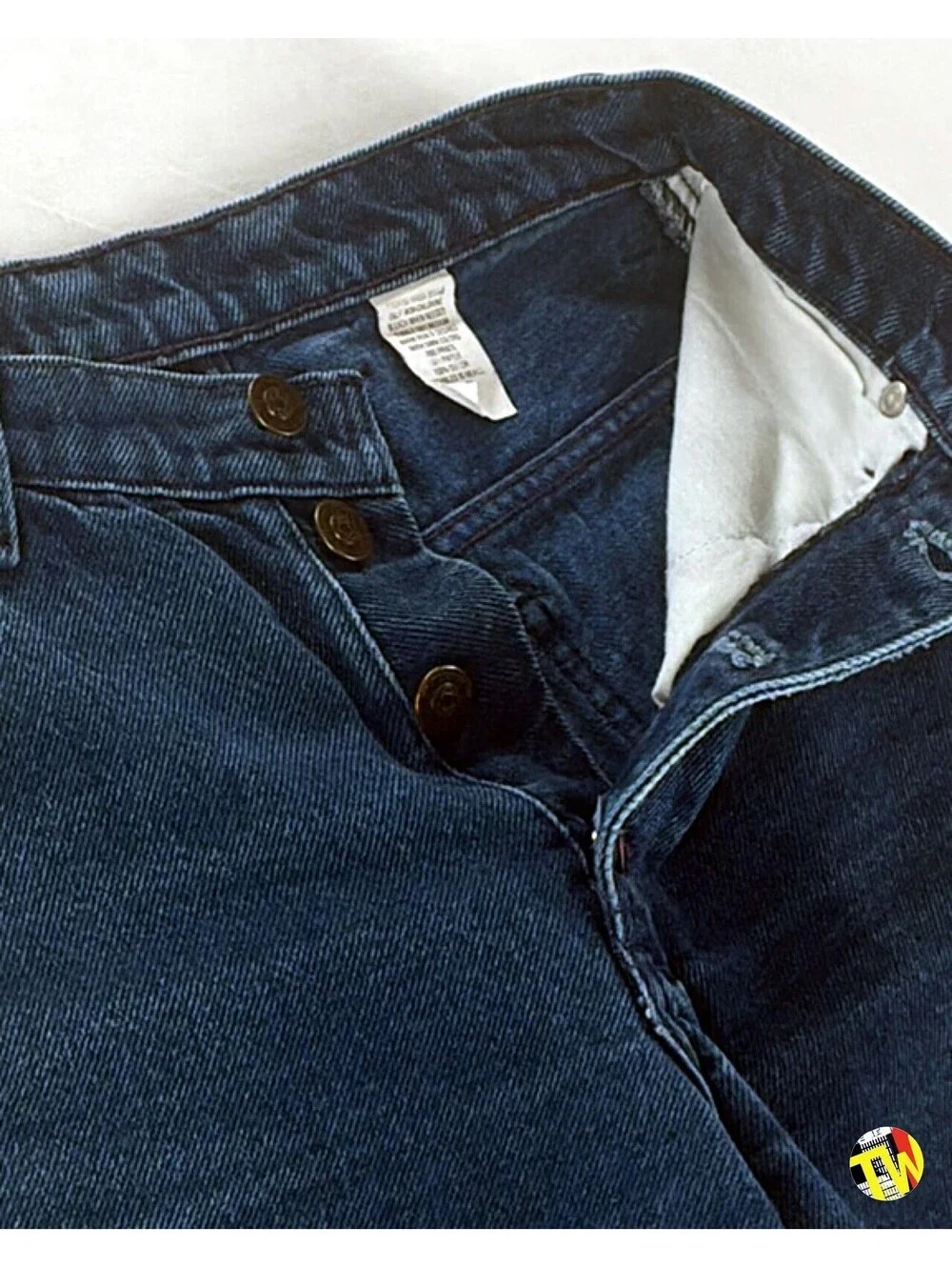 Vintage 90s Park's Sport Club Denim Shorts High Waisted Mom